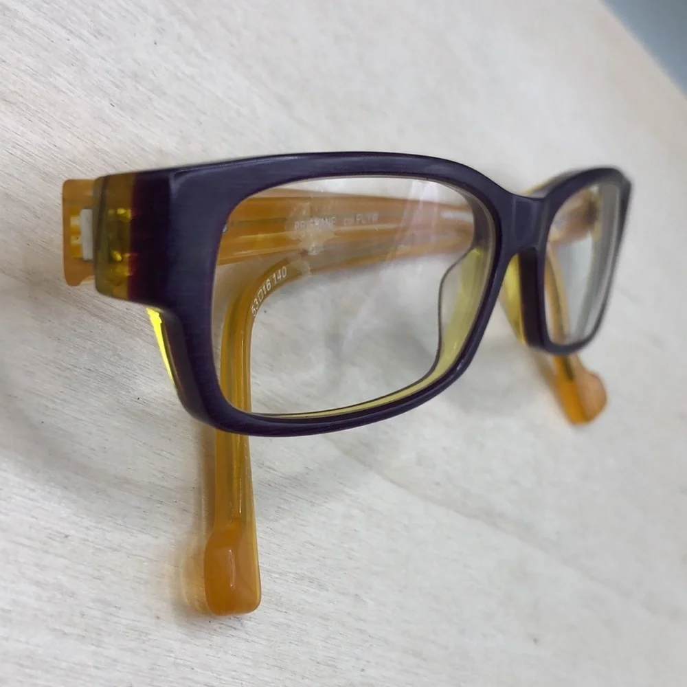 Etnia Barcelona BRISBANE Glasses FRAMES ONLY Rectangle PLUM YELLOW 53-16-140